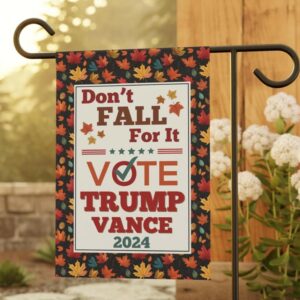 Trump Vance Garden Flag Trump Vance Fall Flag Fall Trump Gifts Halloween Trump Flag Trump 2024 Maga Merch Republican Gifts Fall Garden Flags