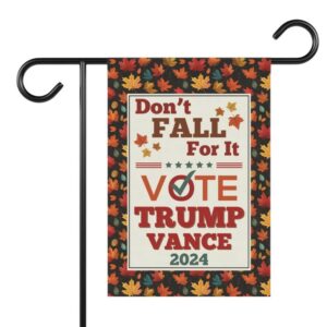 Trump Vance Garden Flag Trump Vance Fall Flag Fall Trump Gifts Halloween Trump Flag Trump 2024 Maga Merch Republican Gifts Fall Garden Flags1