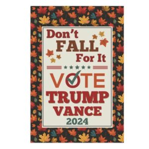 Trump Vance Garden Flag Trump Vance Fall Flag Fall Trump Gifts Halloween Trump Flag Trump 2024 Maga Merch Republican Gifts Fall Garden Flags2