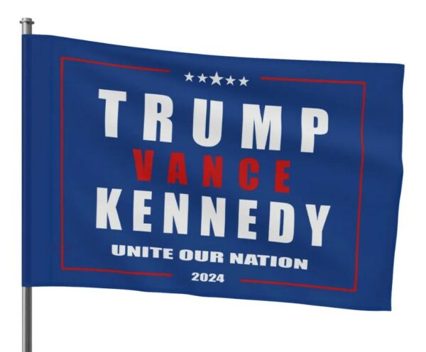 Trump Vance Kennedy 2024 Unite Our Nation Flag Patriotic Campaign Flag Available in 3 Sizes