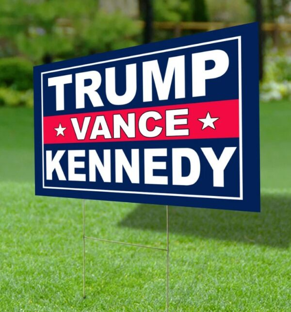 Trump Vance Kennedy Yard Sign, Trump Vance Yard Sign, Republican Garden Sign, President Election 2024, Political Lawn Sign2