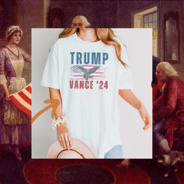 Trump Vance Shirt, Trump Vance 2024 Shirt, Trump 2024 Shirt, American Flag Shirt, Trump Vance Flag Shirt, Patriotism Shirts