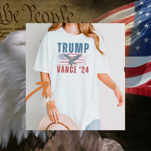 Trump Vance Shirt, Trump Vance 2024 Shirt, Trump 2024 Shirt, American Flag Shirts, Trump Vance Flag Shirt, Patriotism Shirt