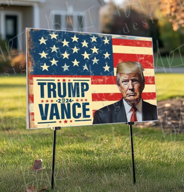 Trump Vance Yard Sign 2024 Election Support Sign Printable Trump Yard Sign Vance for Senate Sign Pro-Trump Yard Sign Digital Download