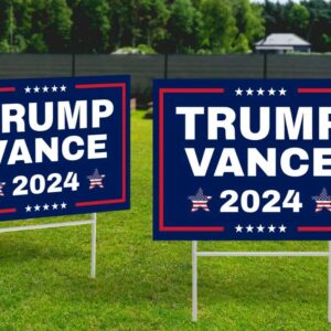 Trump Vance Yard Sign, Donald Trump, Trump 2024, Trump Yard Sign, Political Lawn Sign, Vote 2024, Republican Sign, Outdoor Sign, Yard Decor1