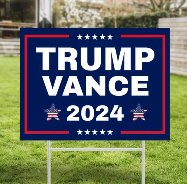 Trump Vance Yard Sign, Donald Trump, Trump 2024, Trump Yard Sign, Political Lawn Sign, Vote 2024, Republican Sign, Outdoor Sign, Yard Decor2