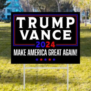 Trump Vance Yard Sign, Donald Trump, Vote Yard Sign, Trump Sign, Vote Lawn Sign, Trump For President, Political Lawn Sign, Patriotic Sign3