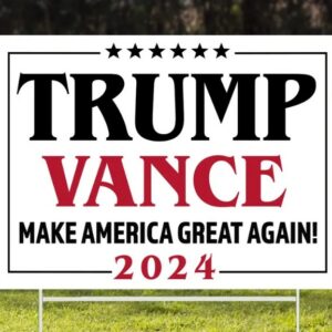 Trump Vance Yard Sign, Donald Trump Yard Sign, Trump Vance 2024, Outdoor Yard Sign, Election 2024 Sign, Support Trump, Political Lawn Sign1