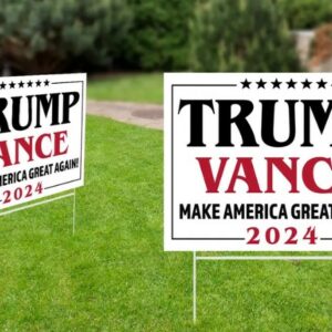 Trump Vance Yard Sign, Donald Trump Yard Sign, Trump Vance 2024, Outdoor Yard Sign, Election 2024 Sign, Support Trump, Political Lawn Sign2