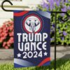 Trump Vance Yard Sign Double-Sided 12x18 Hanging Garden Flag, President Election Republican Outdoor Patriotic Decor, Trump Supporter Gifts