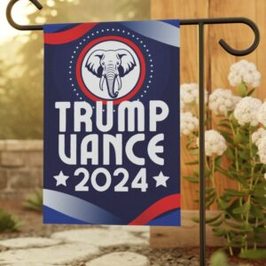 Trump Vance Yard Sign Double-Sided 12x18 Hanging Garden Flag, President Election Republican Outdoor Patriotic Decor, Trump Supporter Gifts1