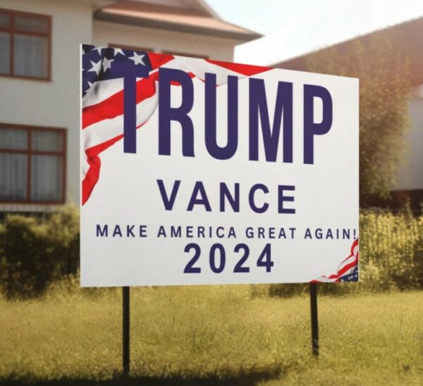 Trump Vance Yard Sign, Presidential Sign, 2024 Election Sign, Trump for president, Republican sign, US President, Trump lawn sign