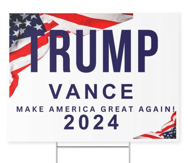 Trump Vance Yard Sign, Presidential Sign, 2024 Election Sign, Trump for president, Republican sign, US President, Trump lawn sign1