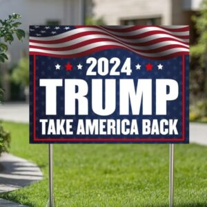 Trump Vance Yard Sign, Trump President Vance, Vice President 2024, Trump Yard Sign, Trump Vote Yard Sign, Double Sided,Take America Back