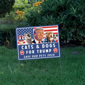 Trump Yard Sign, Pets for Trump, Vote Yard Sign, Election Sign, Trump Vance, Funny Trump 2024