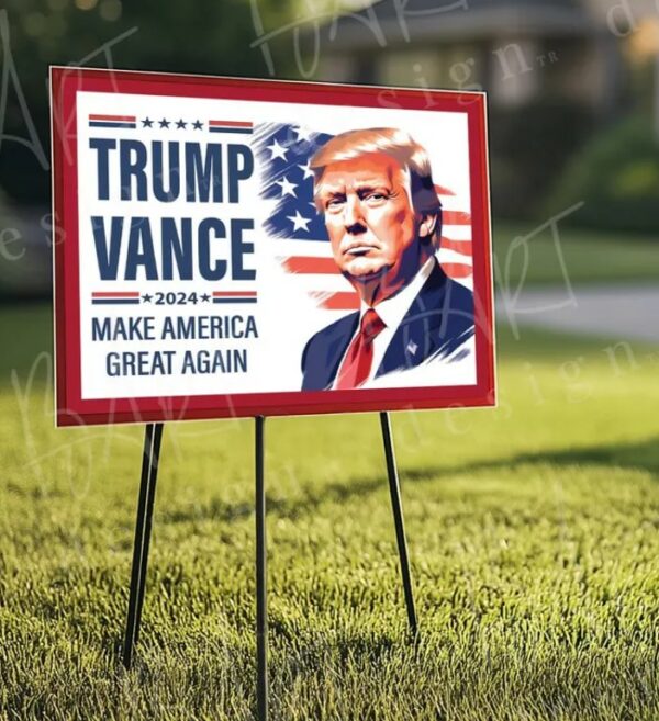 Trump Yard Sign Trump 2024 & Vance Senate Sign 18x24 Printable Yard Sign Digital Download1