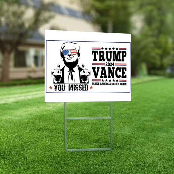 Trump Yard sign Trump Vance 2024 Yard sign