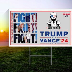 Trump Yard sign Trump Vance 20242