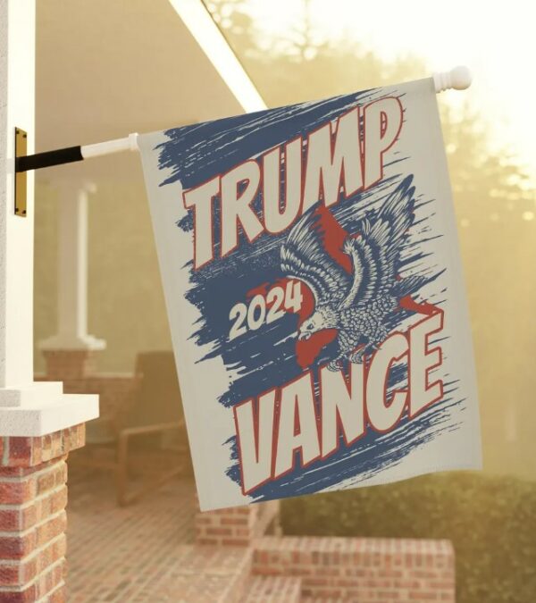 Trump garden flag Trump Vance flag Trump yard sign Republican yard flag MAGA 2024 Election flag Trump floral flag for yard Trump house flag