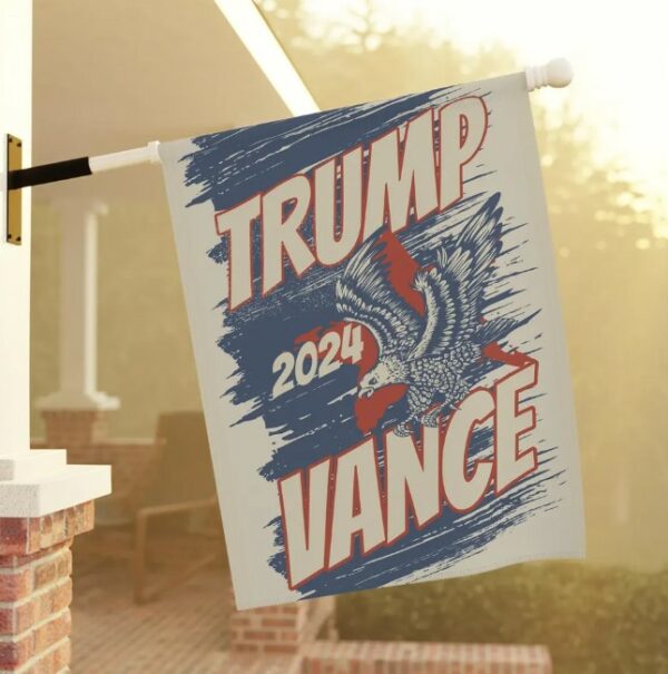 Trump garden flag Trump Vance flag Trump yard sign Republican yard flag MAGA 2024 Election flag Trump floral flag for yard Trump house flag