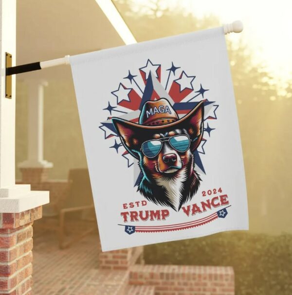 Trump garden flag Trump Vance flag Trump yard sign Republican yard flag MAGA 2024 Election flag Trump floral flag for yard Trump house flag