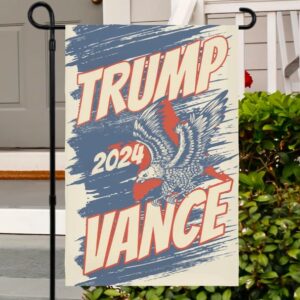 Trump garden flag Trump Vance flag Trump yard sign Republican yard flag MAGA 2024 Election flag Trump floral flag for yard Trump house flag1