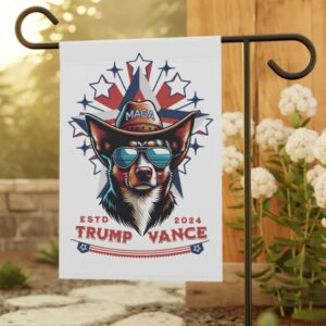 Trump garden flag Trump Vance flag Trump yard sign Republican yard flag MAGA 2024 Election flag Trump floral flag for yard Trump house flag2