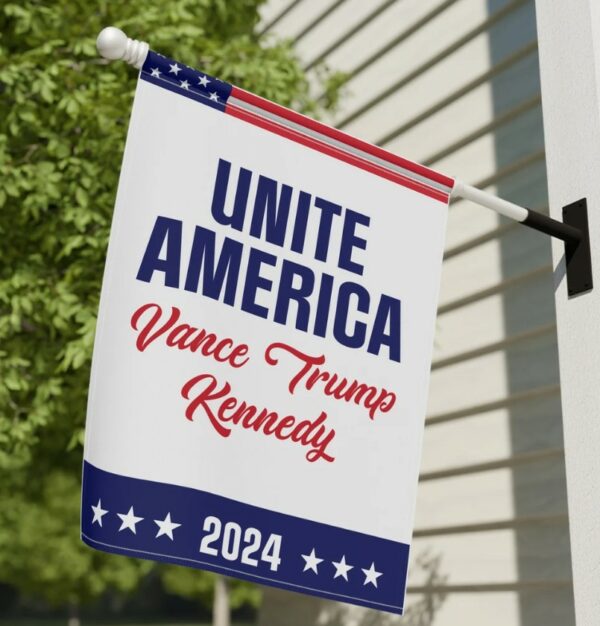 Unite America Flag 2024 Vance Trump Kennedy Garden Flag, Decorative Outdoor Flag, Patriotic Flag for Yard, Garden Flag 20242