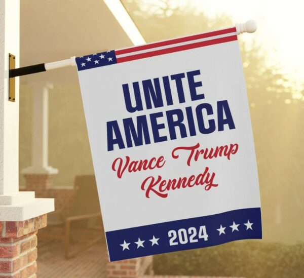 Unite America Flag 2024 Vance Trump Kennedy Garden Flag, Decorative Outdoor Flag, Patriotic Flag for Yard, Garden Flag 20243