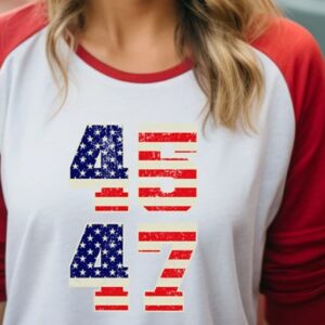 45 47 American Flag Trump Shirt, Republican Shirt, 47th President Trump T-shirt, Patriotic 45 47 Shirt For Trump Supporter, Trump 2024 Shirt2