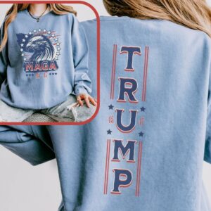 45 47 Maga Trump Conservative Shirt, Trump Supporter Comfort Colors Lightweight Sweatshirt, ProTrump Patriot Election 2024, Take AmericaBack1