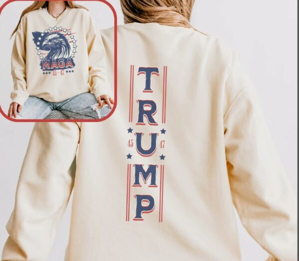 45 47 Maga Trump Conservative Shirt, Trump Supporter Comfort Colors Lightweight Sweatshirt, ProTrump Patriot Election 2024, Take AmericaBack3