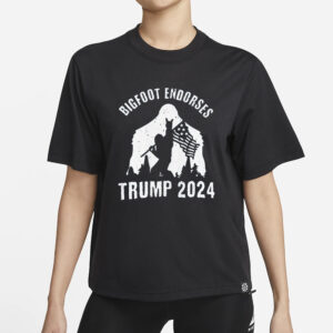 Bigfoot Endorses Trump 2024, Bigfoot for Trump, Save America T-Shirt1