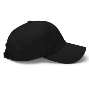 (Black on black) Dark MAGA Hat