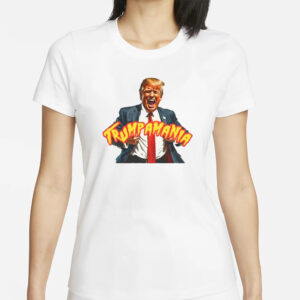 Bold and Controversial Political Graphic Tee, Trumpamania T-shirt1