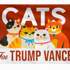 Cats For Trump Vance Flag, Trump Vance Kennedy Flag, Trump For President, Republican Flag, USA President Election 2024 Flag1