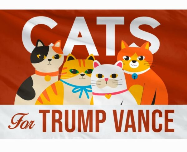 Cats For Trump Vance Flag, Trump Vance Kennedy Flag, Trump For President, Republican Flag, USA President Election 2024 Flag1