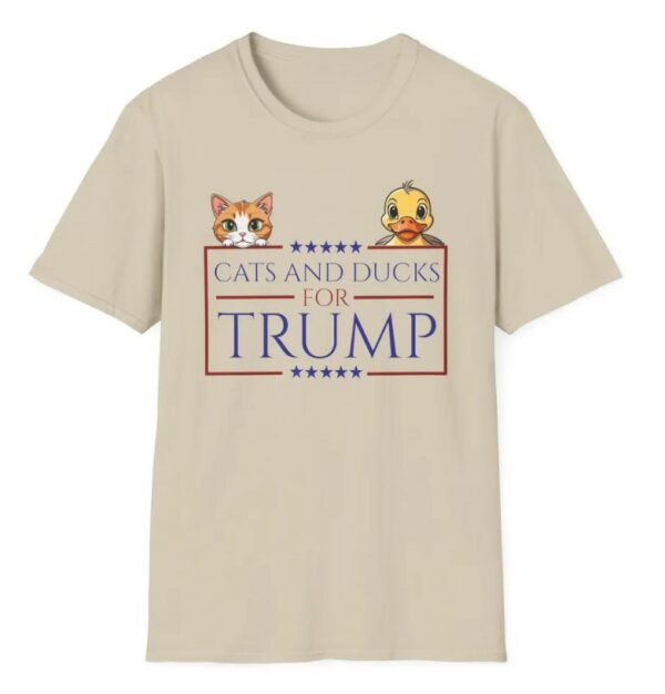 Cats and Ducks for Trump Shirt, Donald Trump 2024 T-Shirt, Trump Vance Election Tee Republican Rally, Trump Harris Debate, Funny Trump Shirt1