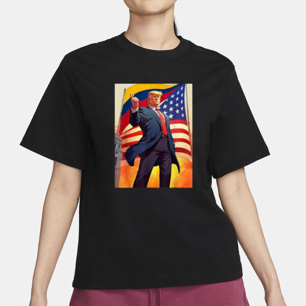 Colombians for Trump 2024 Pro Trump Colombianos Por Trump T-Shirt2