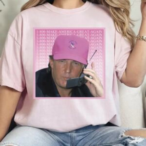 Comfort Colors Trump 1 800 MAGA Shirt, Retro Donald President T-Shirt, American Patriot Tee, Pink Republican Gifts3