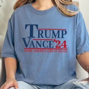 Comfort Colors Trump 2024 Shirt, Trump Vance 24, Trump 2024 Election, JD Vance Shirt, MAGA Trump 2024, Never Surrender Donald Trump T-Shirt1