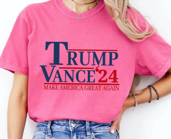 Comfort Colors Trump 2024 Shirt, Trump Vance 24, Trump 2024 Election, JD Vance Shirt, MAGA Trump 2024, Never Surrender Donald Trump T-Shirt3