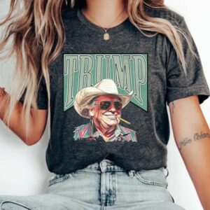 Cowboy Western Make America Great Donald Daddy Shirt, Trump President Shirt, Donald Trump Funny Shirt, Trump 2024 Tee, Republican Gift Tee1