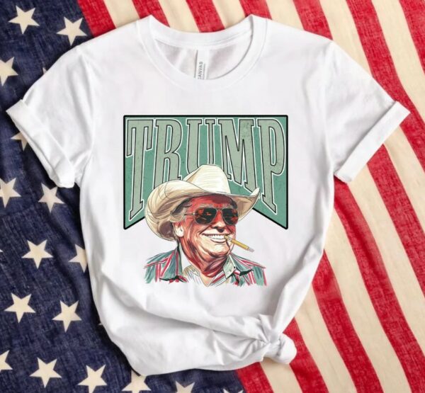 Cowboy Western Make America Great Donald Daddy Shirt, Trump President Shirt, Donald Trump Funny Shirt, Trump 2024 Tee, Republican Gift Tee2