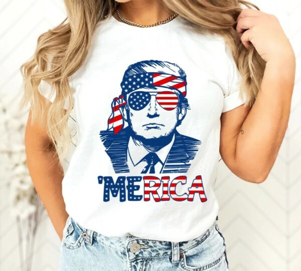 Custom 4th of July Shirt,Trump 'Merica Shirt,Trump Shirt,4th of July Shirt,American Shirt,4th of July party,Independence Day,Patriotic tee