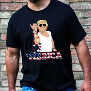 Custom Trump 'Merica T-shirt, Trump Bae Funny 4th of July Shirt, Trump Salt 4th Of July Shirt, Salt Bae Style Funny 4th of July Trump Tee2