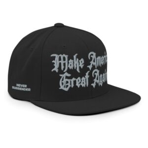 Dark Goth MAGA - Snapback Hat - Elon Musk's Rally hat cap