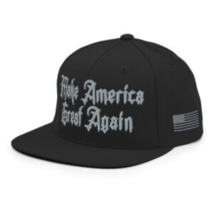 Dark Goth MAGA - Snapback Hat - Elon Musk's Rally hat caps