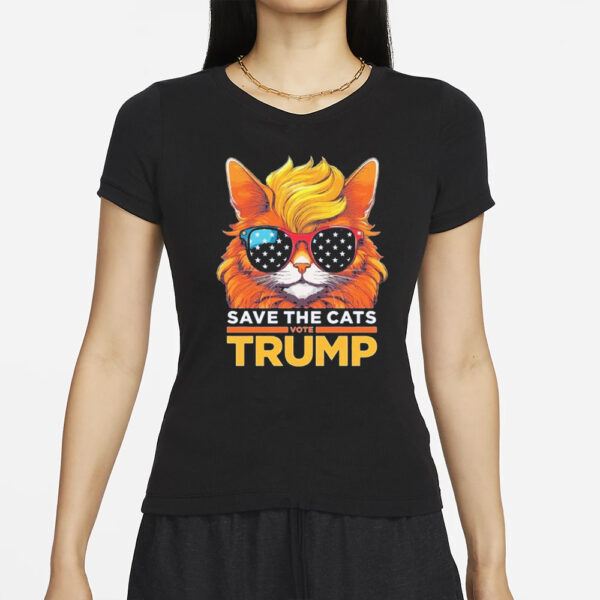 Design Save The Cats Vote Trump Shirt