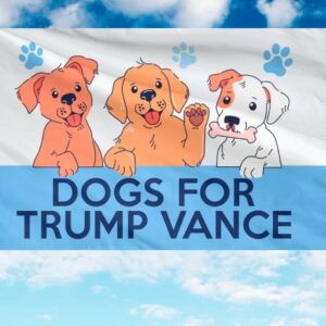 Dogs For Trump Vance Flag, Trump Vance Kennedy Flag, Trump For President, Republican Flag, USA President Election 2024 Flag